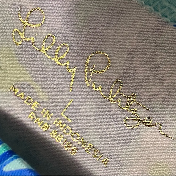 Lilly Pulitzer blue Sophie Dress, ‘Seeing Double’ pattern. Size L NWT - Picture 9 of 9